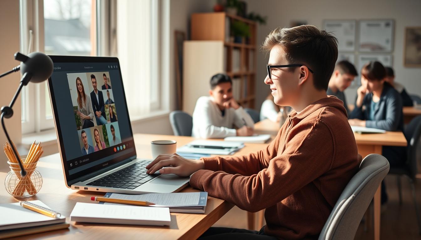 Structured study materials and learning resources on a desk