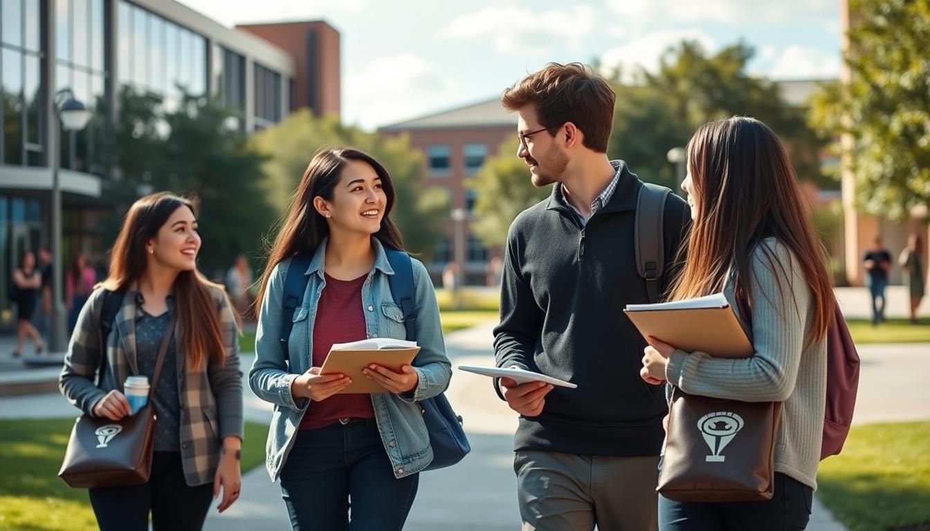 Student preparing for exams with study materials