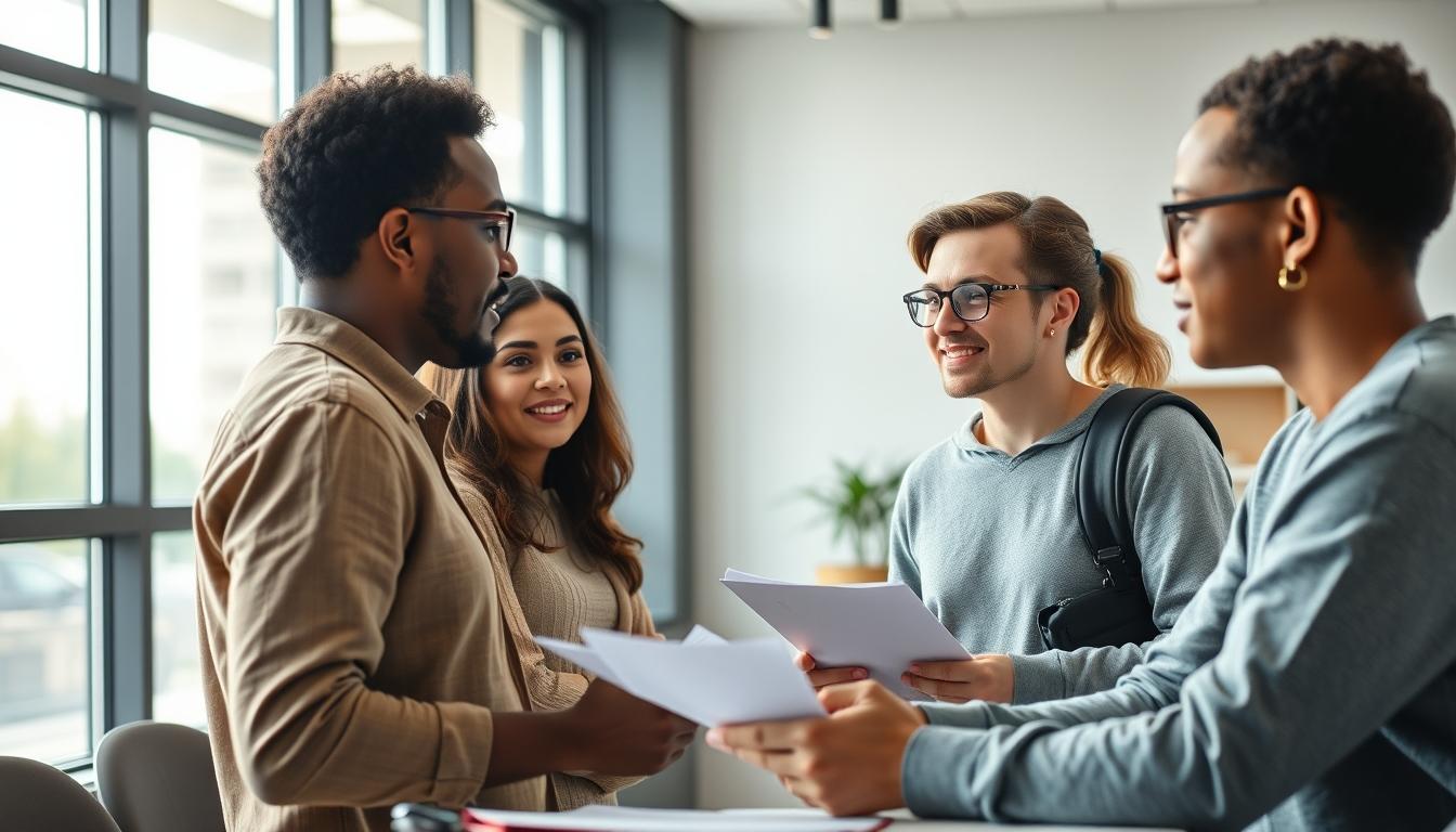 Student using learning strategies while studying