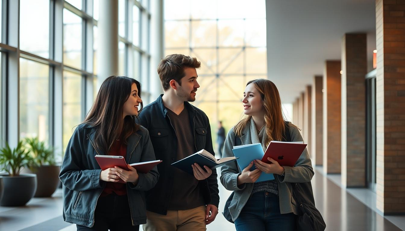 Student developing practical and academic skills