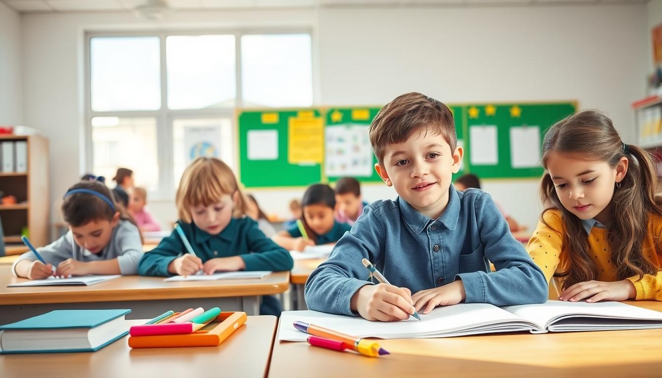 Student using a study guide to organize academic notes