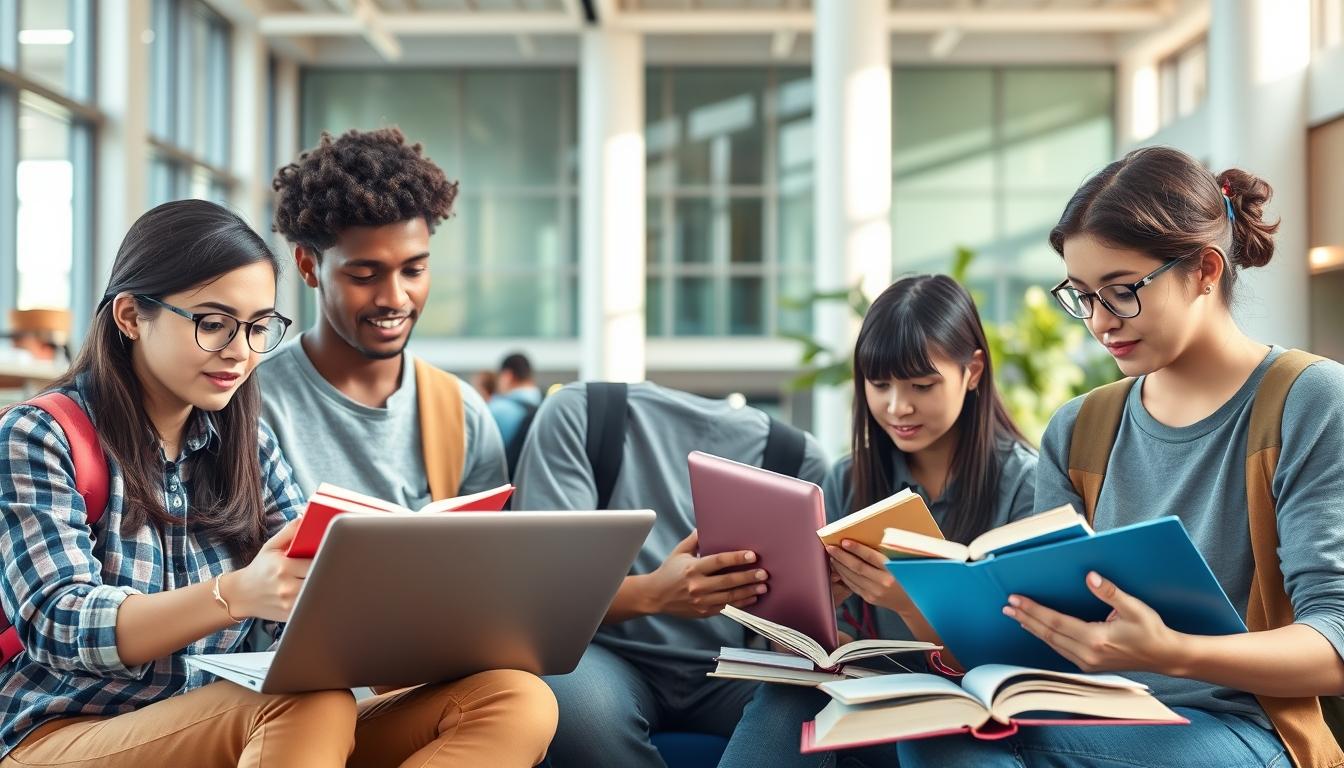 Student using online courses for flexible education